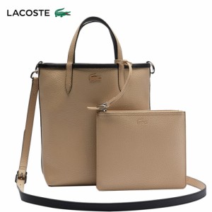 ラコステ LACOSTE レディース アンナ ストラップトートバッグ ノワール/クレマ NF2991AA A91 正規品 ショルダーバッグ トート 鞄 通勤