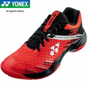 ヨネックス YONEX メンズ レディース バドミントンシューズ パワークッションカスケードアクセル レッド/ブラック SHBCA1 053