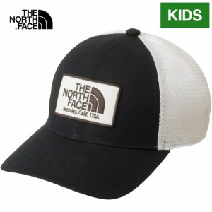 ザ・ノース・フェイス ノースフェイス キッズ 帽子 キッズトラッカーメッシュキャップ ブラック NNJ02405 K Kids’ Trucker Mesh Cap