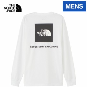 ザ・ノース・フェイス ノースフェイス メンズ 長袖Tシャツ ロングスリーブバックスクエアロゴティー ホワイト NT32442 W L/S Back