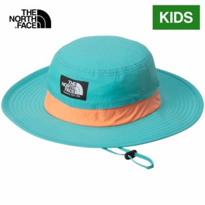 ザ・ノース・フェイス ノースフェイス キッズ 帽子 ホライズンハット ガイザーアクア NNJ02312 GA Kids’ Horizon Hat 2024春夏モデル