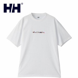 ヘリーハンセン HELLY HANSEN メンズ レディース 半袖Tシャツ ショートスリーブエンブロイダリーロゴティー クリアホワイト HH62407 CW