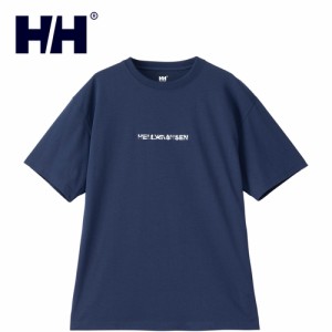 ヘリーハンセン HELLY HANSEN メンズ レディース 半袖Tシャツ ショートスリーブエンブロイダリーロゴティー オーシャンネイビー HH62407