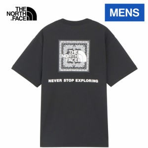 ザ・ノース・フェイス ノースフェイス メンズ 半袖Tシャツ ショートスリーブバンダナスクエアロゴティー ブラック NT32446 K S/S