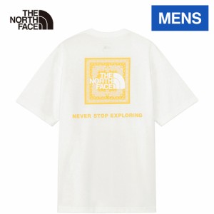 ザ・ノース・フェイス ノースフェイス メンズ 半袖Tシャツ ショートスリーブバンダナスクエアロゴティー ホワイト NT32446 W S/S