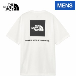 ザ・ノース・フェイス ノースフェイス メンズ 半袖Tシャツ ショートスリーブバックスクエアーロゴティー ホワイト NT32447 W S/S Back