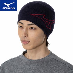 ミズノ MIZUNO メンズ レディース サッカーウェア 帽子 ブレスサーモニットキャップ ディープネイビー 32JWA503 11 ニット帽 ビーニー