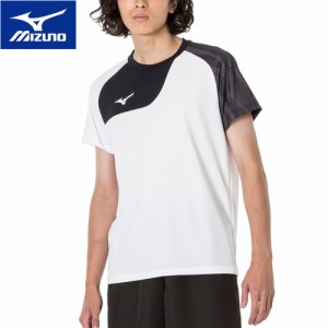 ミズノ MIZUNO メンズ レディース Tシャツ ホワイト 32MAA120 01 半袖 トップス トレーニング スポーツ ウェア 部活 練習