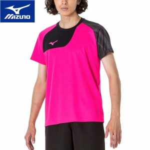 ミズノ MIZUNO メンズ レディース Tシャツ ピンクグロー 32MAA120 65 半袖 トップス トレーニング スポーツ ウェア 部活 練習