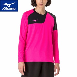 ミズノ MIZUNO メンズ レディース Tシャツ ピンクグロー 32MAA140 65 長袖 トップス トレーニング スポーツ ウェア 部活 練習