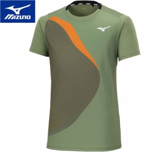 ミズノ MIZUNO メンズ レディース ゲームシャツ キャリステグリーン 62JAA502 33 半袖 ゲームウェア トップス Tシャツ テニス