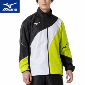 ミズノ MIZUNO メンズ レディース アクティブウォーマージャケット ブラック×ライムグリーン 62MEA502 94 ウインドブレーカー 長袖