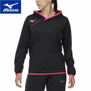 ミズノ MIZUNO メンズ レディース ソフトストレッチシャツ ブラック×ピンクグロー V2ME7521 96 長袖 シャツ トップス バレーボール