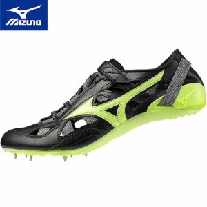 ミズノ MIZUNO メンズ レディース 陸上 スパイク クロノインクス 9 ブラック×グリーン U1GA2100 52 CHRONO INX 9 2024春夏モデル