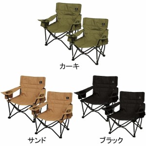 クイックキャンプ QUICKCAMP 収束式ローチェア ワンラブチェア 一人掛け QC-LFC75×2 計2個セット QCCHAIR QC-PCT対応 一人用