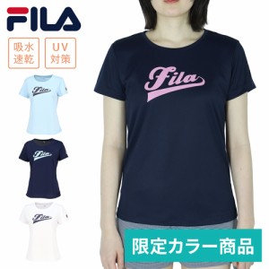 ★別注YOCABITO限定モデル★ フィラ FILA レディース アップリケTシャツ VL2884 2024春夏モデル 半袖 シャツ トップス テニス