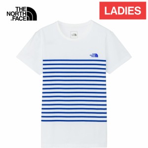 ザ・ノース・フェイス ノースフェイス レディース 半袖Tシャツ ショートスリーブパネルボーダーティー ホワイト NTW32406 W S/S Panel