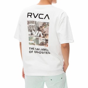 メンズ 半袖Tシャツ スラッシュド ボックス ルーカ Tシャツ ホワイト BE041224 WHT THRASHED BOX RVCA TEE 2024春夏モデル 半袖