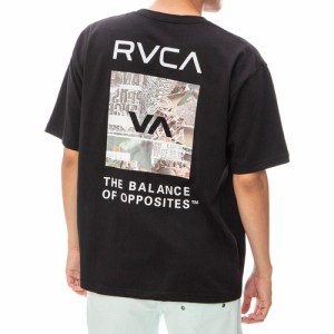 メンズ 半袖Tシャツ スラッシュド ボックス ルーカ Tシャツ ブラック BE041224 BLK THRASHED BOX RVCA TEE 2024春夏モデル 半袖