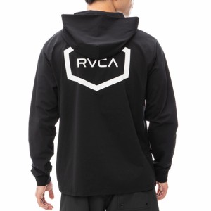 ルーカ RVCA メンズ ヘックス ラッシュガード サーフ フーディ ブラック BE041800 BLK HEX LS SURF HOODIE 2024春夏モデル 長袖