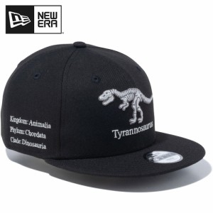 ニューエラ NEW ERA キッズ 帽子 Youth 9FIFTY Dinosaur ティラノサウルス ブラック 14111875 2024春夏モデル 子供 キャップ 恐竜 化石