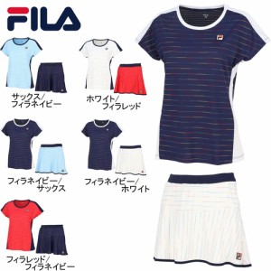 フィラ FILA レディース テニスウェア ゲームシャツ VL2800 ＆ スコート VL2802 上下セット セットアップ 上下 テニス ゲームウェア