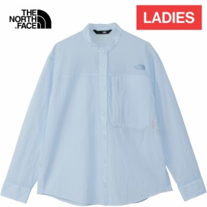 ザ・ノース・フェイス ノースフェイス レディース 長袖シャツ ハイカーズシャツ ベアリーブルー NRW12401 BB Hikers' Shirt