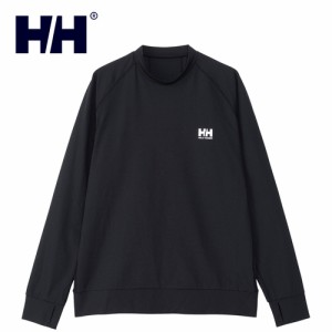 ヘリーハンセン HELLY HANSEN メンズ レディース ロングスリーブラッシュガード ブラック HH82407 K L/S Rashguard 2024春夏モデル 長袖