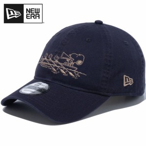 ニューエラ NEW ERA メンズ レディース キャップ 9TWENTY PEANUTS ピーナッツ スヌーピー ウッドストック ボート ネイビー 14124351 NVY