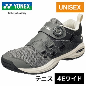 ヨネックス YONEX メンズ レディース テニスシューズ パワークッションコンフォート ワイド ダイヤル5 AC ブラック/グレー SHTCWD5A 290