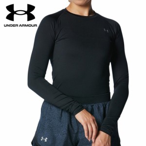 アンダーアーマー UNDER ARMOUR レディース コンプレッションウェア ヒートギア コンプレッション クルー ブラック 1358604 001