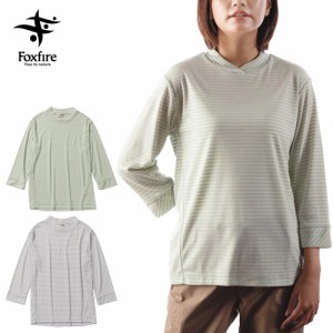 フォックスファイヤー Foxfire レディース Ｔシャツ TSスムースボーダー7/S 8215417 TS Smooth Border 7/S 7分袖 Tシャツ ボーダー