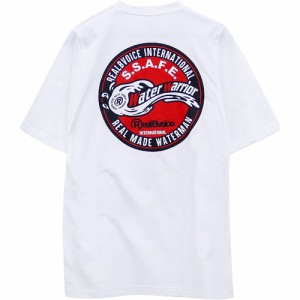 リアルビーボイス RealBvoice メンズ 半袖Tシャツ XXLサイズ ウォーター ウォリアー エンブレム Tシャツ ホワイト 10451-11798A wt XXL