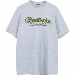 リアルビーボイス RealBvoice メンズ 半袖Tシャツ XXLサイズ ボタニカル R34 Tシャツ グレー 10451-11857A gy XXL BOTANICAL R34