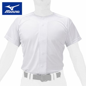 ミズノ MIZUNO メンズ レディース 野球ウェア ユニフォームシャツ ミズノプロ シャツ オープンタイプ ホワイト 12JCBU07 01