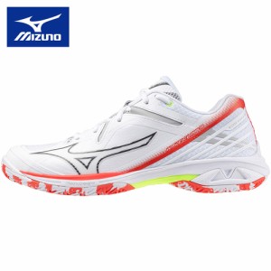 ミズノ MIZUNO メンズ レディース バドミントンシューズ ウエーブクロー 3 ホワイト×ブラック×レッド 71GA2443 05 WAVE CLAW 3