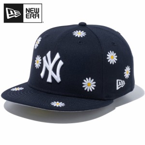 ニューエラ NEW ERA メンズ レディース キャップ 59FIFTY Flower Embroidery ニューヨーク・ヤンキース ネイビー 14109889 NVY