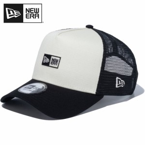 ニューエラ NEW ERA メンズ レディース キャップ 9FORTY A-Frame トラッカー Box Logo ボックスロゴ クローム/ブラック 14109747 CRM