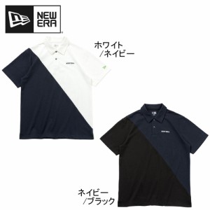 ニューエラゴルフ NEW ERA GOLF メンズ レディース 半袖 ポロシャツ Color Block Diagonal GF SS PL DIAGONAL ゴルフウェア 半袖シャツ