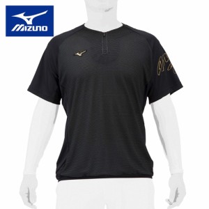 ミズノ MIZUNO メンズ レディース 野球ウェア 練習用シャツ ミズノプロ ドライエアロフローKUGEKI ICEビートアップ ブラック 12JCAX32