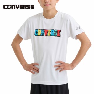 コンバース CONVERSE キッズ JRプリントTシャツ ホワイト CB441351 1100 半袖 Tシャツ 子供 ジュニア バスケ バスケットボール ミニバス