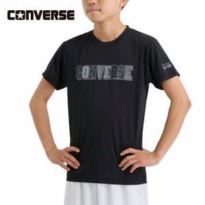 コンバース CONVERSE キッズ JRプリントTシャツ ブラック/チャコール CB441351 1918 半袖 Tシャツ 子供 ジュニア バスケ