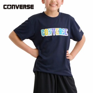 コンバース CONVERSE キッズ JRプリントTシャツ ネイビー CB441351 2900 半袖 Tシャツ 子供 ジュニア バスケ バスケットボール ミニバス