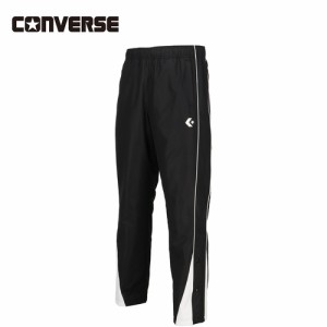 コンバース CONVERSE メンズ レディース バスケットボール トレーニングウェア ウォームアップパンツ スソボタン ブラック/ホワイト