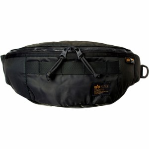 アルファインダストリーズ ALPHA INDUSTRIES TZ1082 ウエストバッグ ブラック 6600710 BLK WAIST BAG ウエストポーチ 鞄 アウトドア