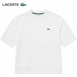 ラコステ LACOSTE メンズ 半袖Tシャツ プレミアムスウェットクルーネック ホワイト SH4706-99 001 正規品 半袖 Tシャツ アウトドア