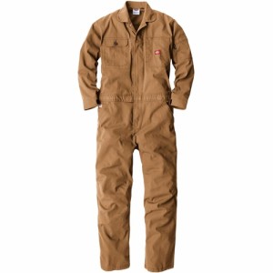 ディッキーズ Dickies メンズ レディース ストレッチオックスツナギ キャメル D-736 14 オールインワン つなぎ 長袖 ロングパンツ