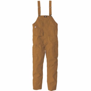 ディッキーズ Dickies メンズ レディース 作業着 ストレッチオックスオーバーオール キャメル D-739 14 サロペット ロングパンツ