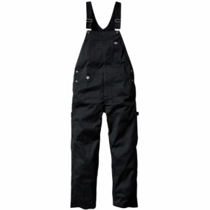 ディッキーズ Dickies メンズ レディース 作業着 T/Cストレッチオーバーオール ブラック D-769 13 サロペット ロングパンツ 長ズボン