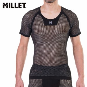 ミレー MILLET メンズ アンダーウェア ドライナミック メッシュ ショートスリーブ ブラックノワール MIV01566 N0247 DRYNAMIC MESH SS